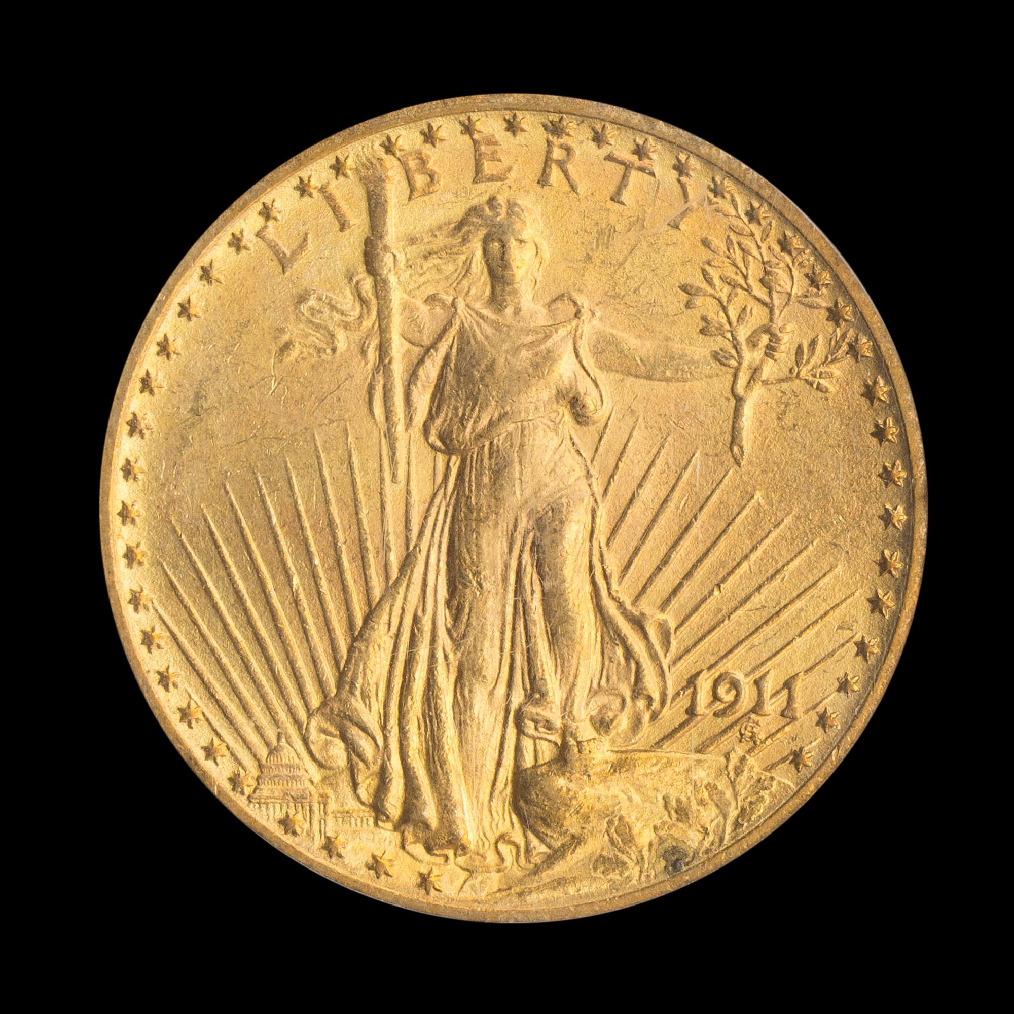 A United States 1911 St. Gaudens $20 Gold Coin