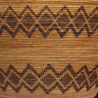 Yokut Polychrome Basket, with Rattlesnake Bands