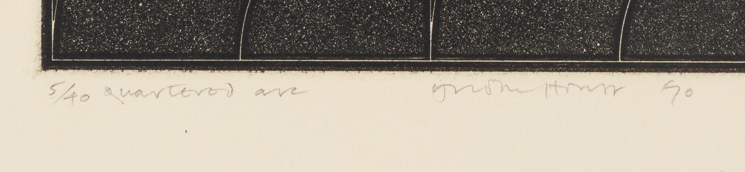 Quartered Arc and Black Quartered Arc (a pair of prints), 1970