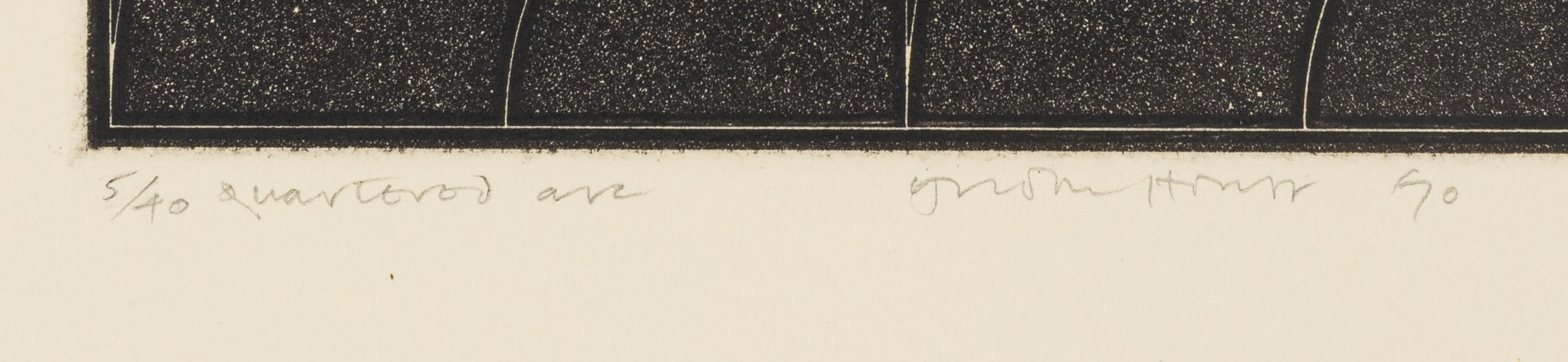 Quartered Arc and Black Quartered Arc (a pair of prints), 1970