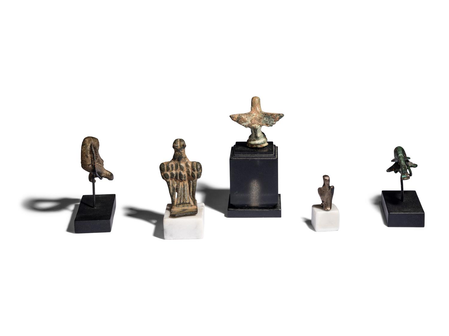 Five Roman Bronze Bird Figures
