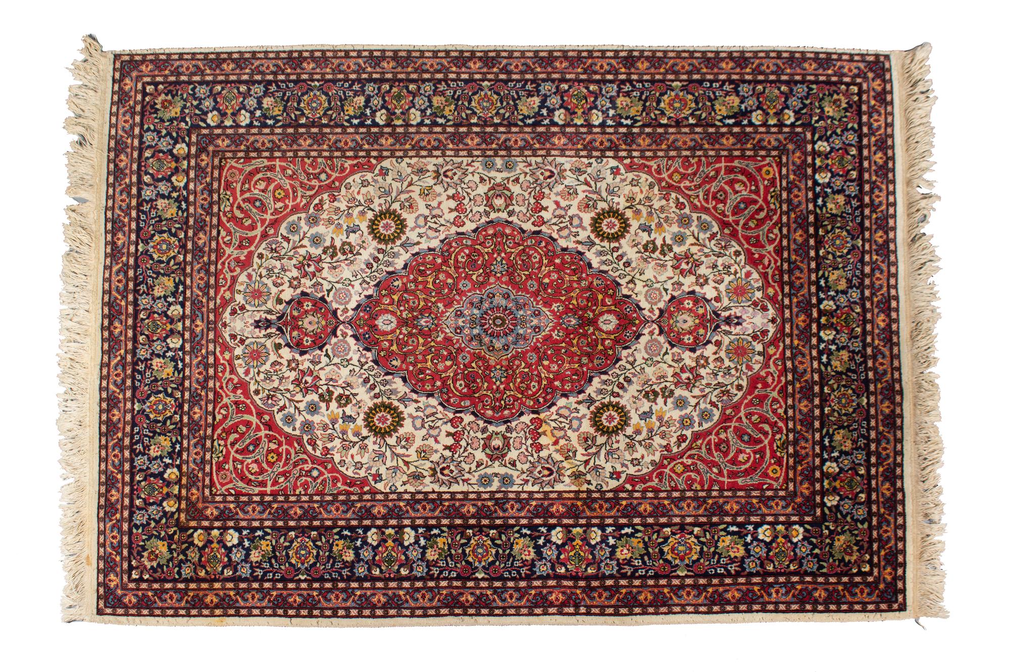 A Hereke Wool Rug 7 feet 3 x 5 feet 5 inches. — 20TH CENTURY