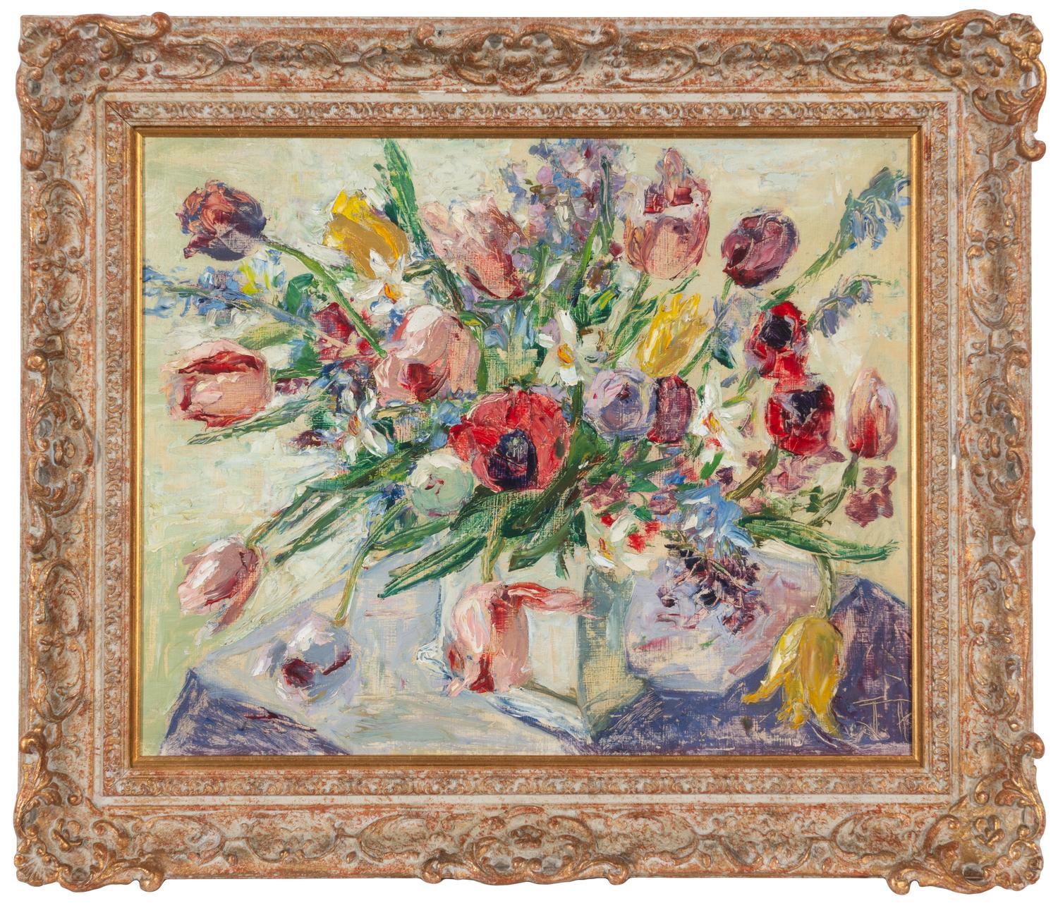 British School, early 20th Century — Still Life with Tulips