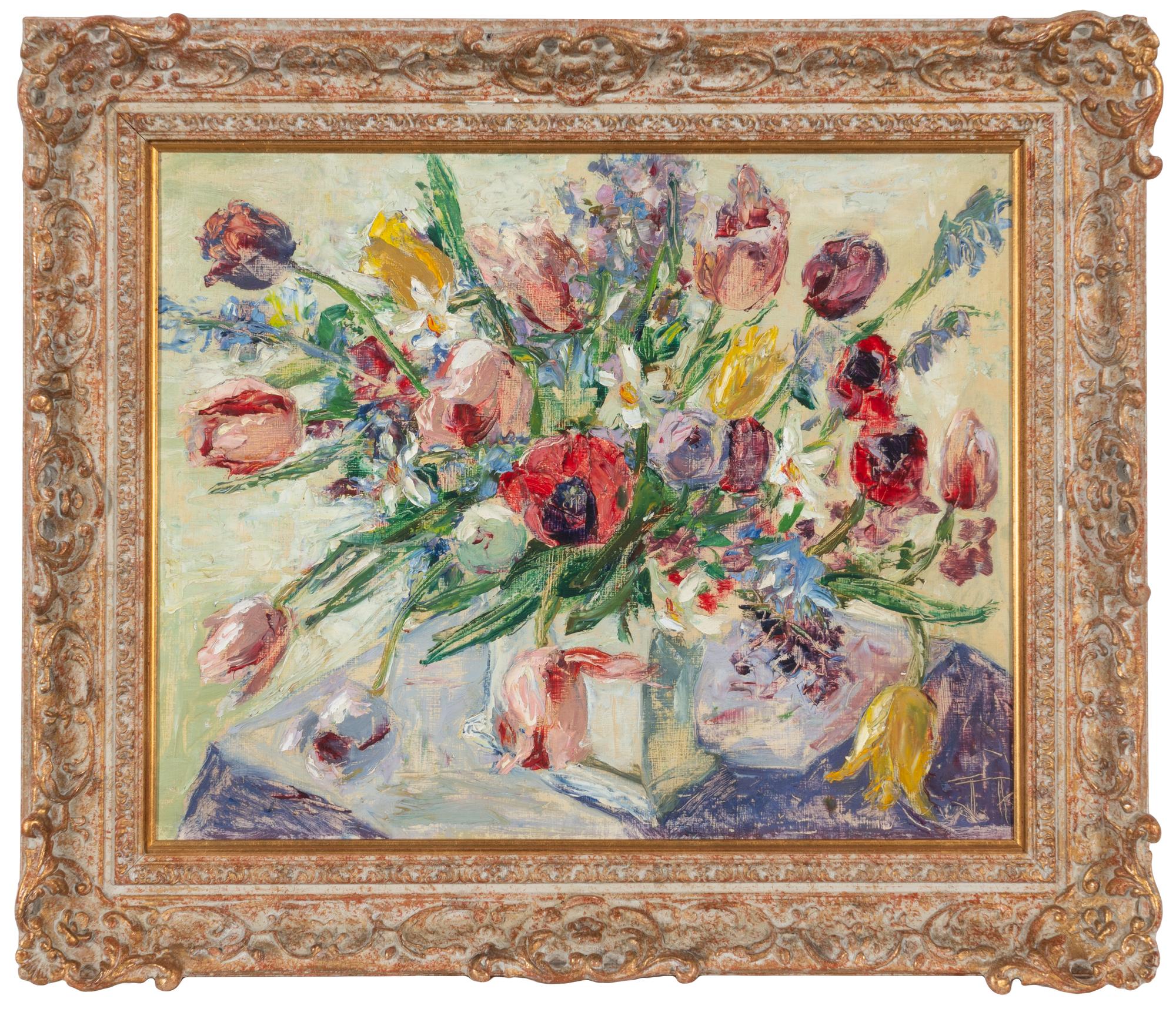 British School, early 20th Century — Still Life with Tulips