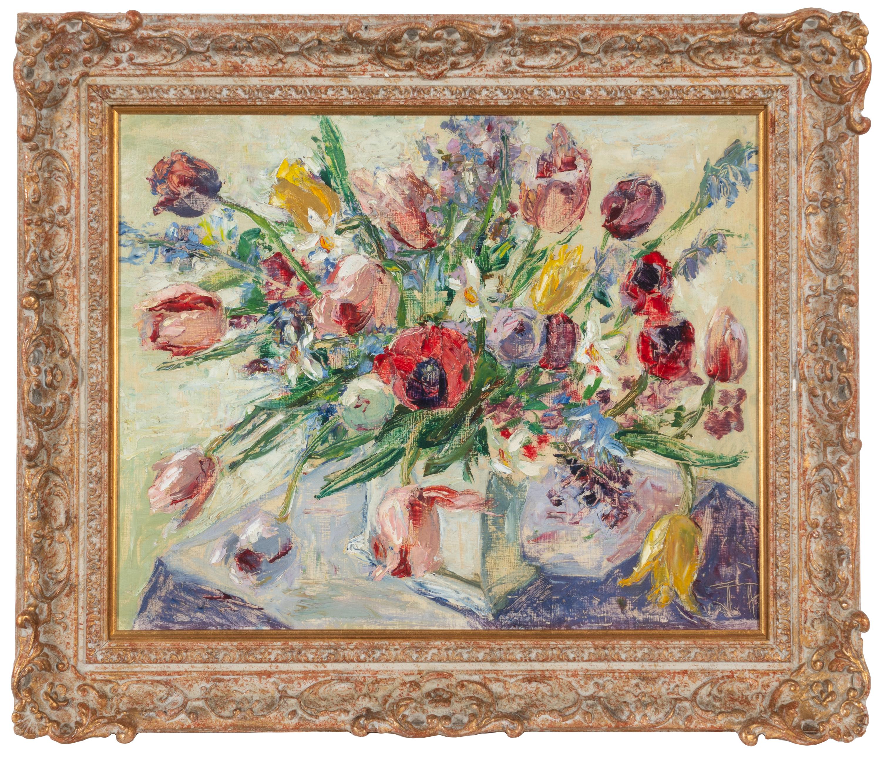 British School, early 20th Century — Still Life with Tulips