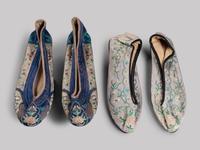 11 Chinese Embroidered and Woven Silk Articles