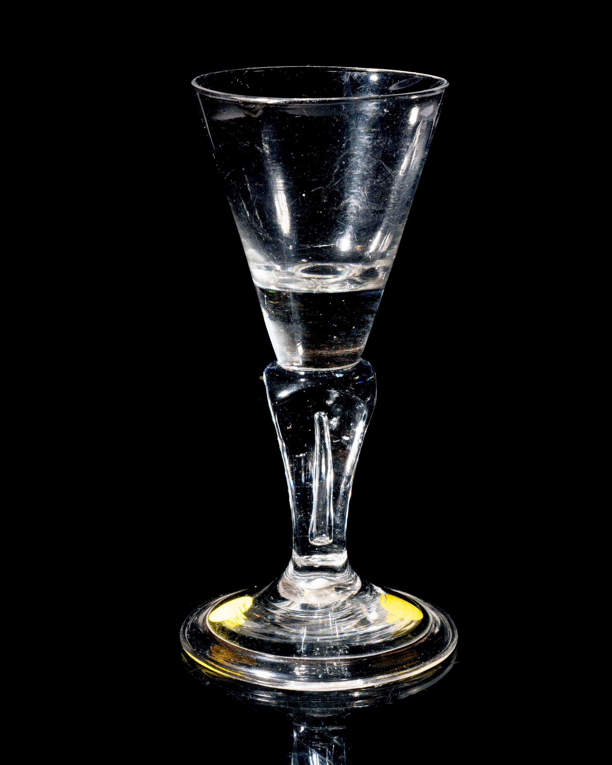 An English Pedestal Wine Glass