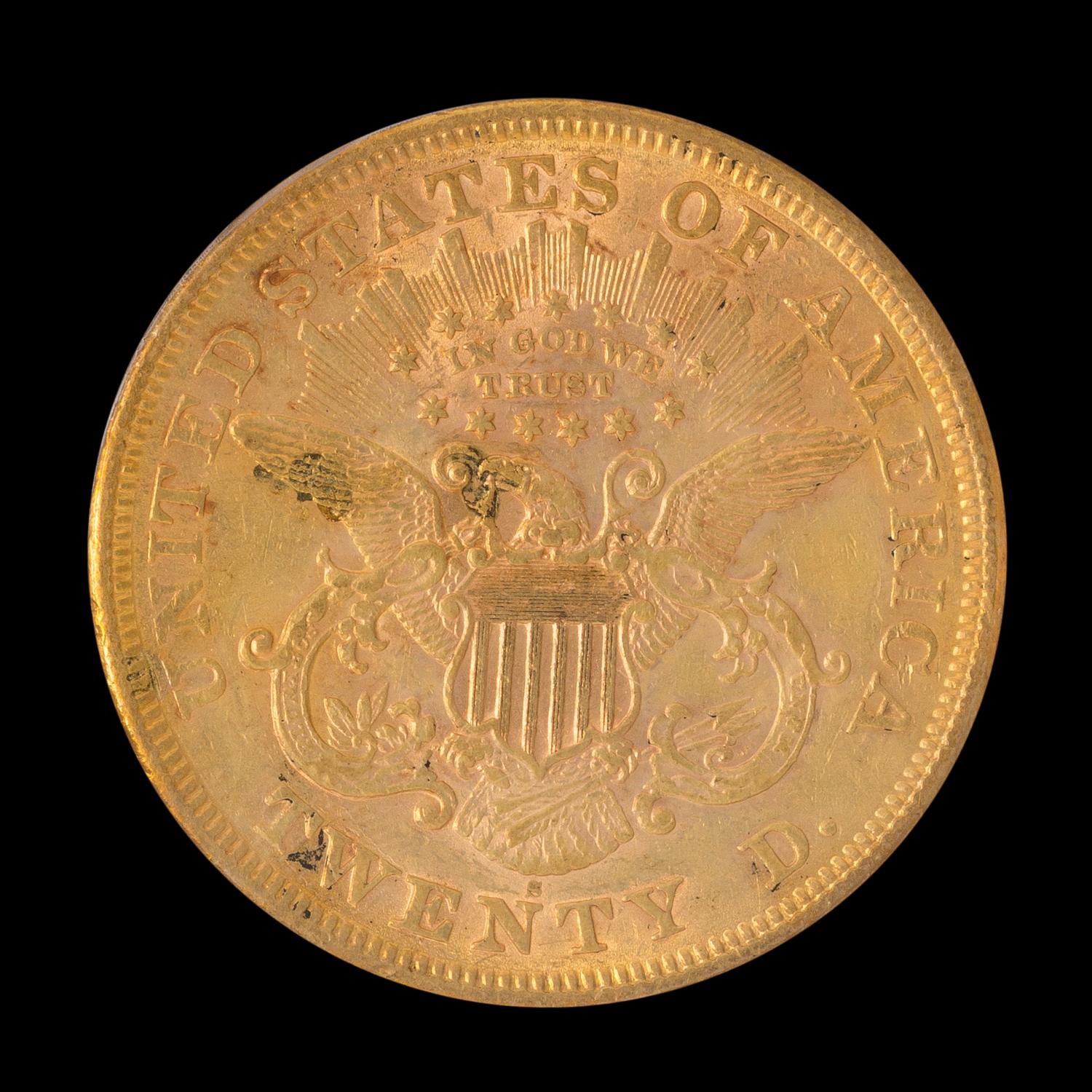 A United States 1868-S Liberty Head $20 Gold Coin
