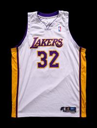 A Group of Magic Johnson and Charles Barkley Signed NBA Hall of Fame Jerseys Basketball Sourced from Michael Jordan's J.U.M.P. Agency,