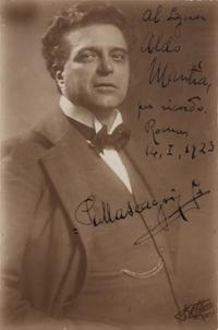 [20TH-CENTURY OPERA SINGERS]. A group of 5 signed photographs, photographic postcards, or photographic prints of opera singers from the 1920s, comprising images of: