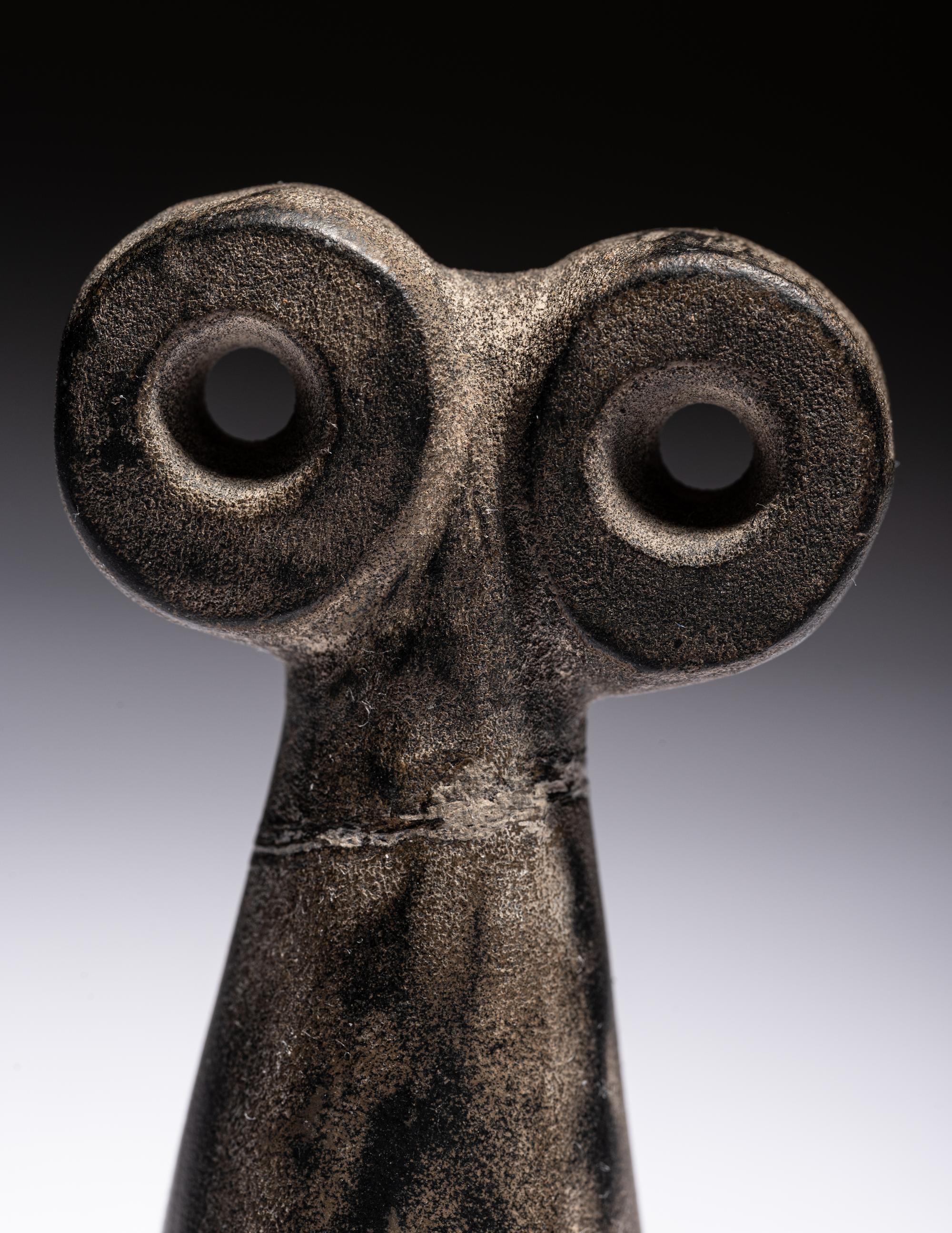Three Syrian Stone Spectacle Idols