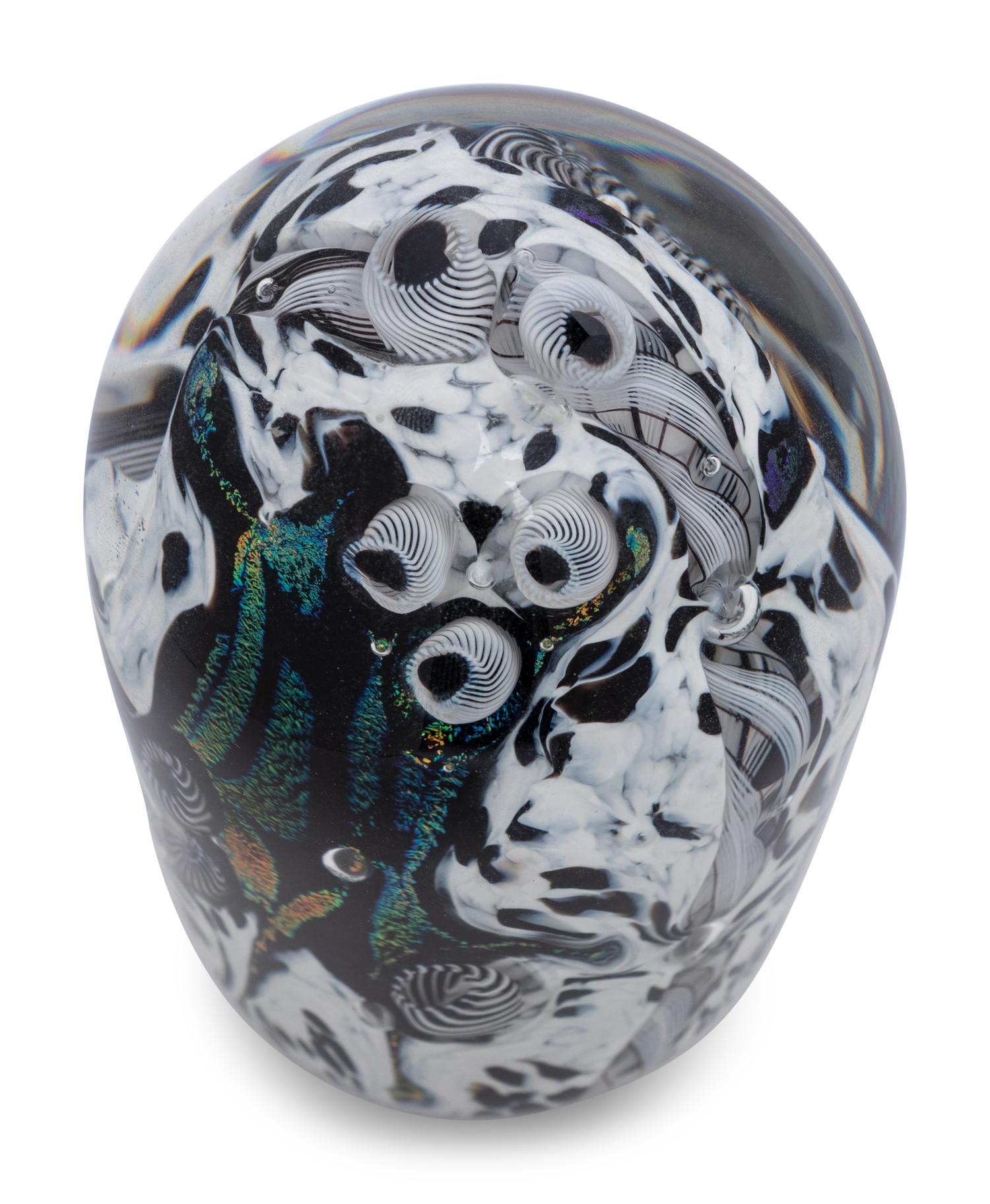 A Group of Five Millefiori Glass Paperweights