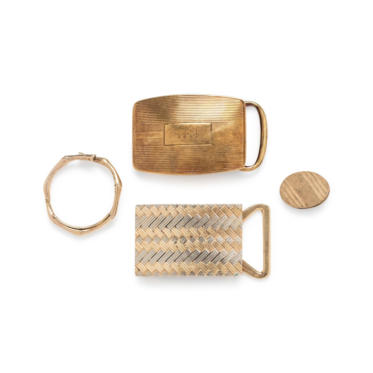 TIFFANY & CO., COLLECTION OF YELLOW GOLD ACCESSORIES