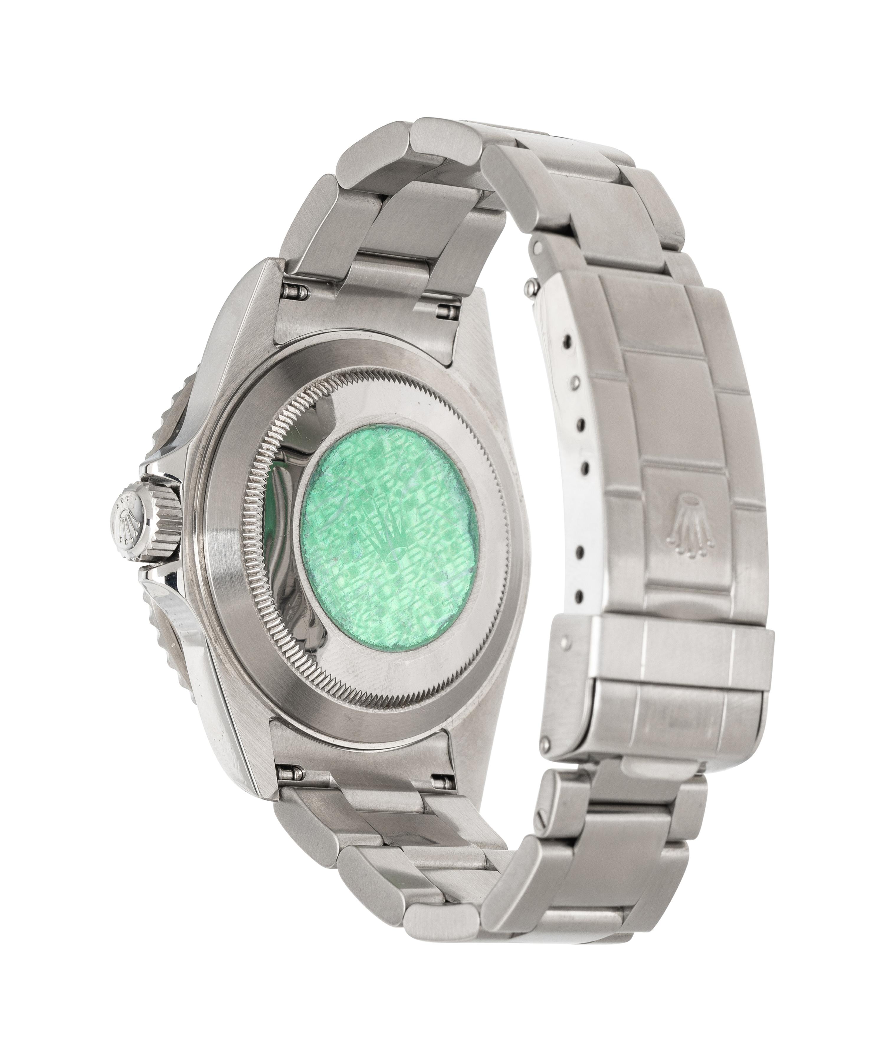 ROLEX, REF. 16610V STAINLESS STEEL 'SUBMARINER' 'KERMIT' WATCH, BOX & PAPERS