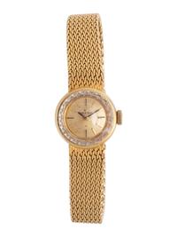 OMEGA, YELLOW GOLD WATCH