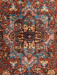 A Heriz Silk Rug