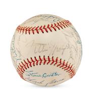 A 1972 National League All Star Team Signed Autograph Baseball Featuring Roberto Clemente (Beckett Authentication Services Letter of Authenticity)