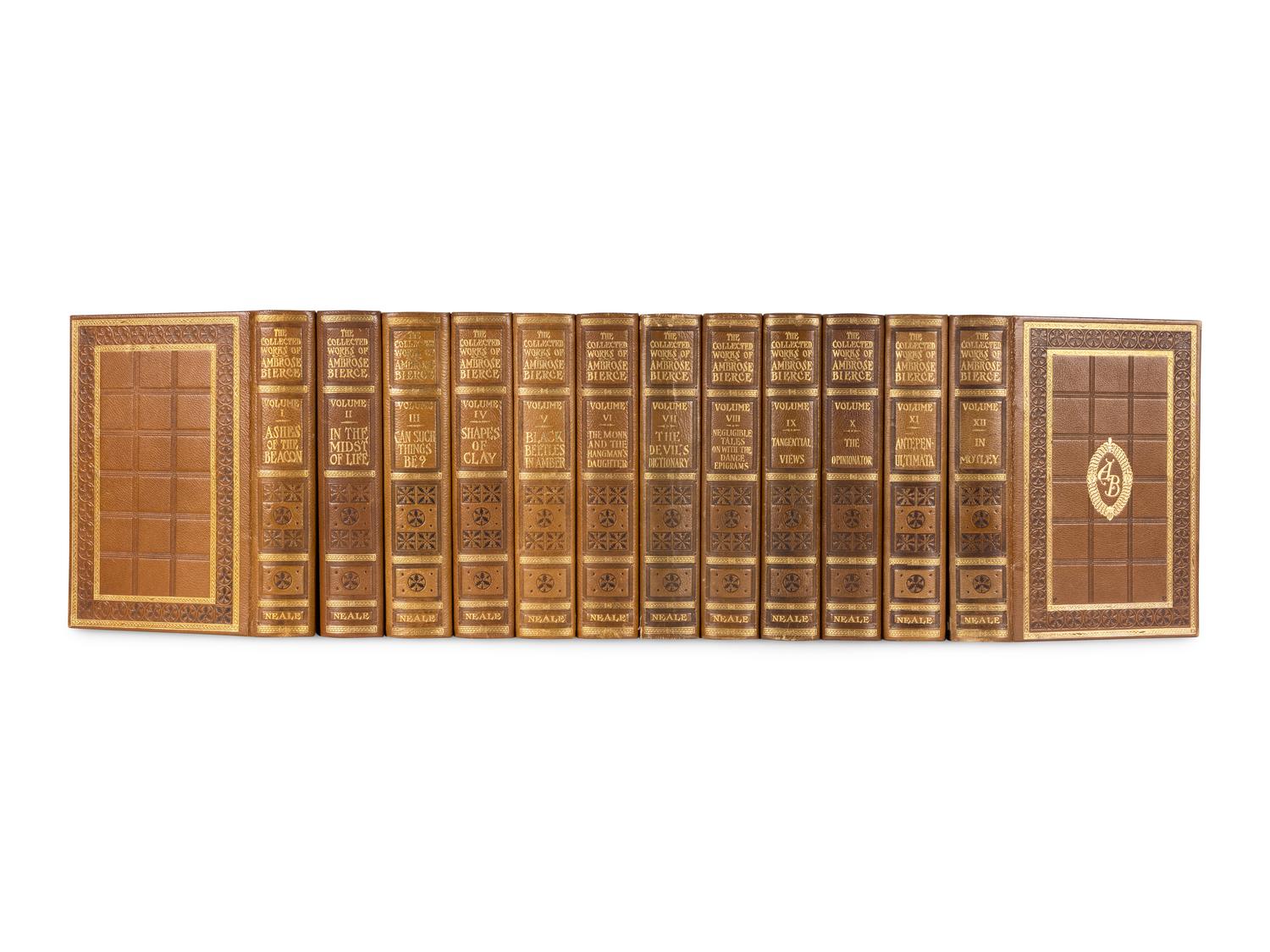 BIERCE, Ambrose (1842 - ca 1914?). The Collected Works . New York & Washington: The Neale Publishing Company, 1909-1912.