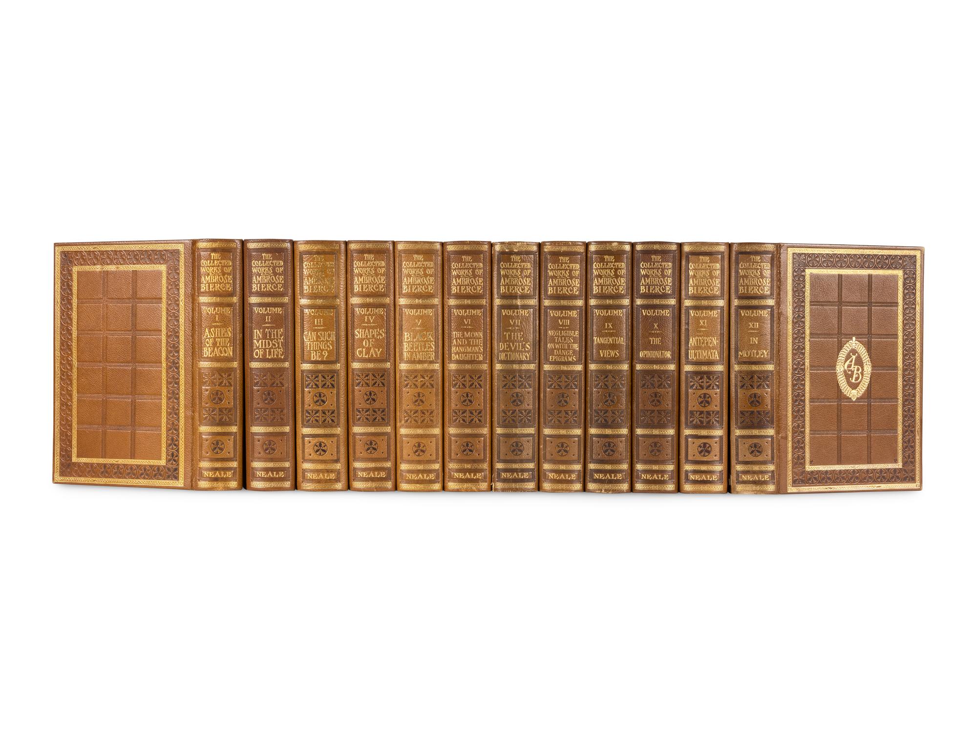 BIERCE, Ambrose (1842 - ca 1914?). The Collected Works . New York & Washington: The Neale Publishing Company, 1909-1912.