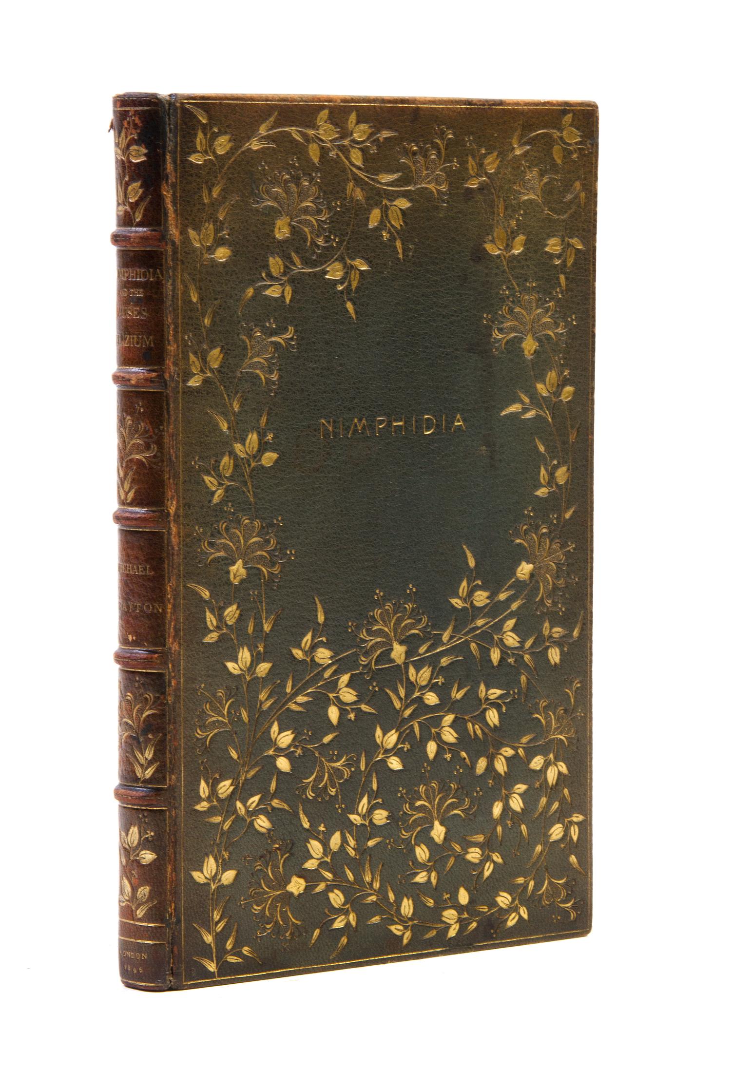 (BINDINGS, ZAEHNSDORF) DRAYTON, MICHAEL. Nimphidia and the Muses Eizium. London, Ballantyne (for Vale Press), 1896.