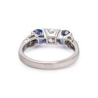 SAPPHIRE AND DIAMOND RING