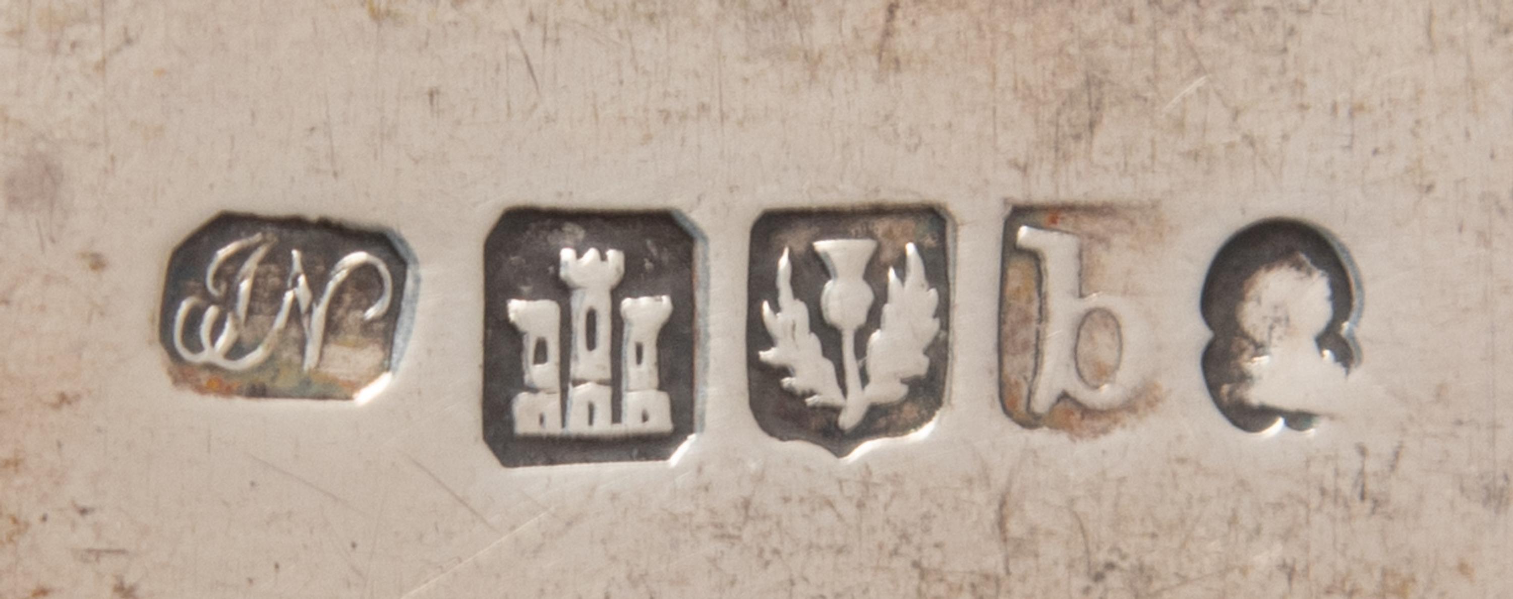 An Assembled Collection of Ten English and Scottish Silver Serving Articles