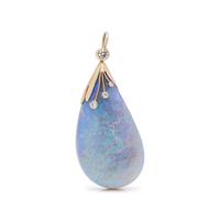 OPAL AND DIAMOND PENDANT