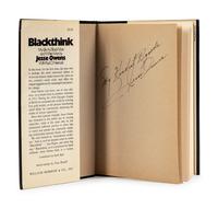 A Jesse Owens Signed Autograph Blackthink My Life as a Black Man and White Man Book (PSA Authentic),