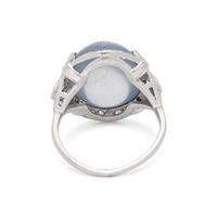 STAR SAPPHIRE AND DIAMOND RING