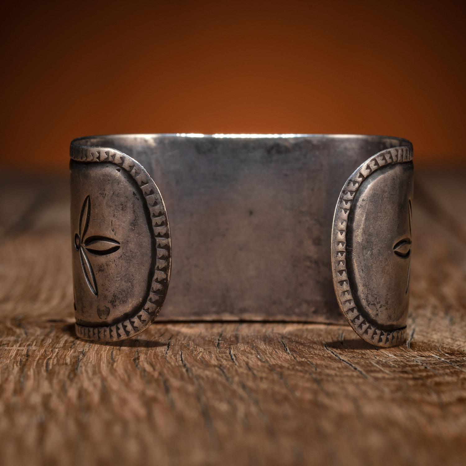 Navajo Silver and Turquoise Cuff Bracelet