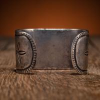 Navajo Silver and Turquoise Cuff Bracelet
