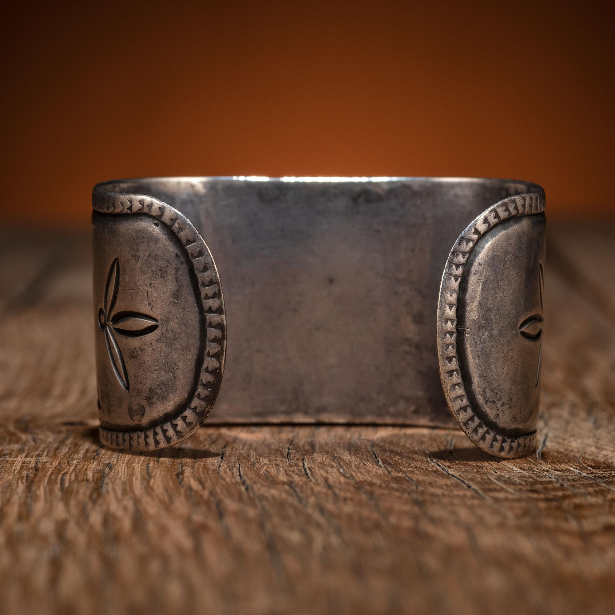Navajo Silver and Turquoise Cuff Bracelet
