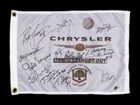 A 2004 Chrysler All-Star Golf Shootout Signed Autograph Golf Flag Including Michael Jordan (Beckett Authentication Services Letter)