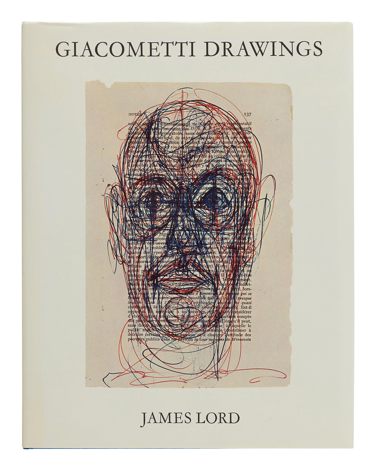 [GIACOMETTI, Alberto (1901-1966)]. LORD, James. Giacometti Drawings. Greenwich, CT: New York Graphic Society, 1971.