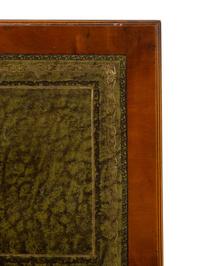An English Yew Wood Davenport Desk