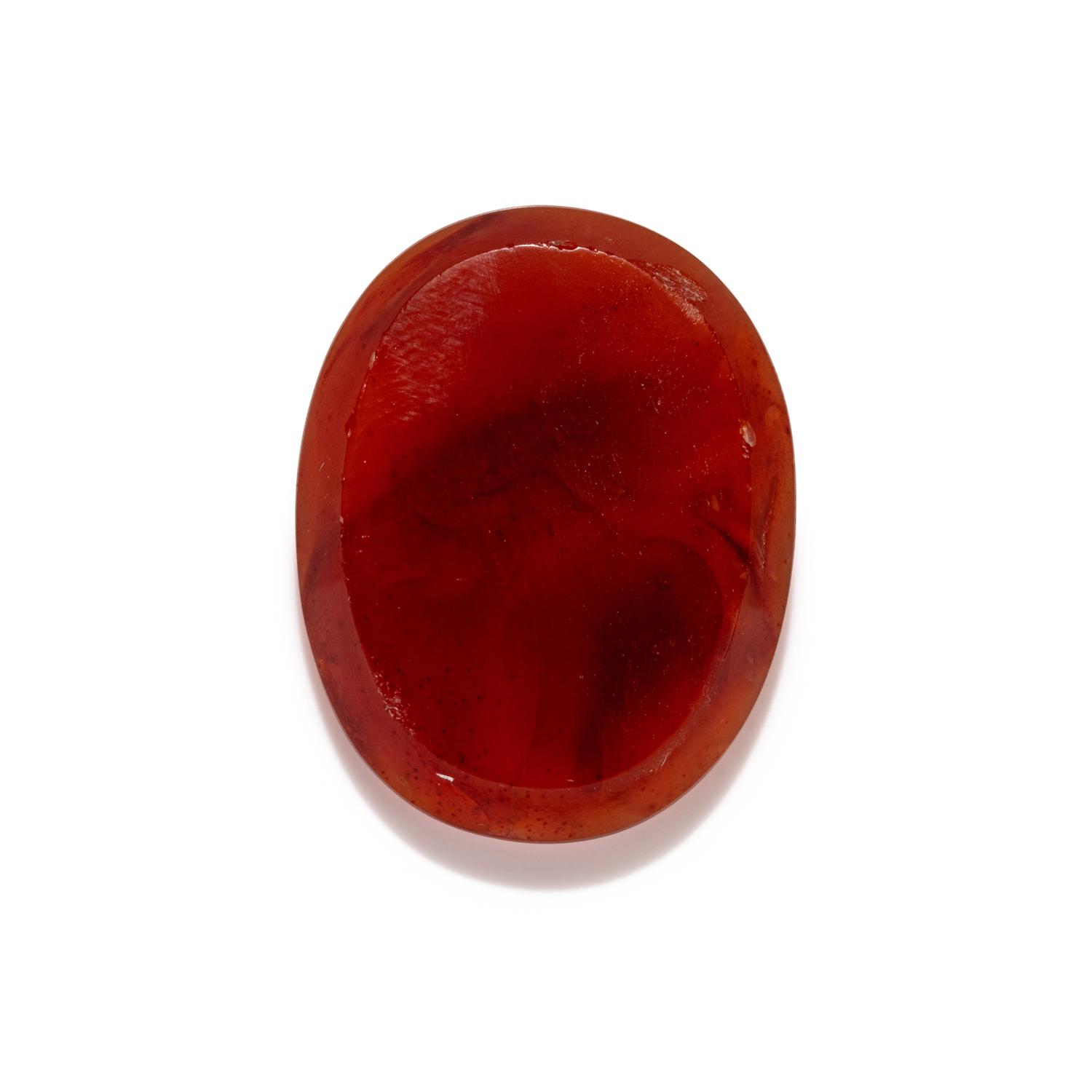 A Roman Carnelian Ring Stone with the Gods Mars, Venus, and Eros