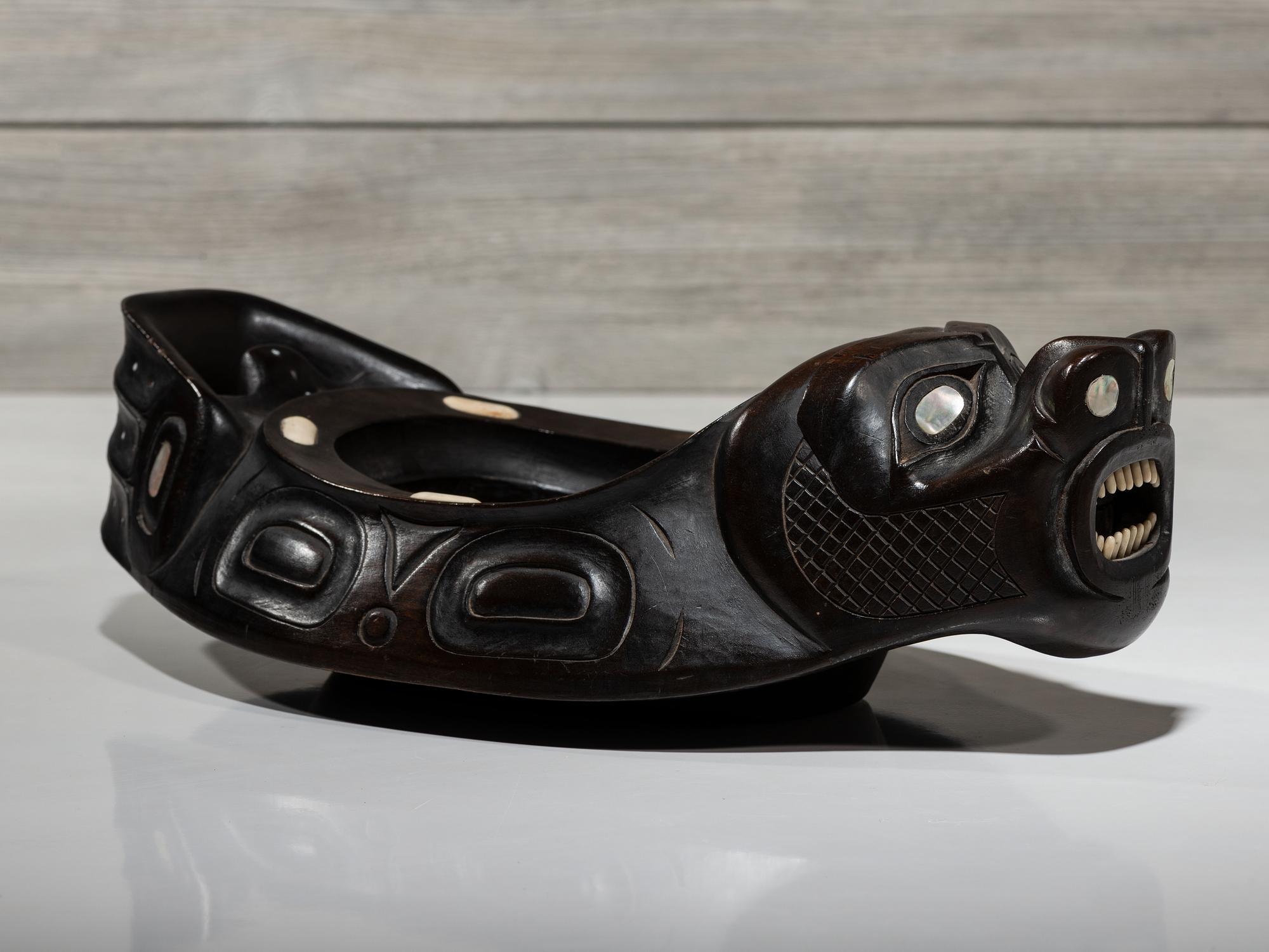 Carved Sea Lion Bowl
