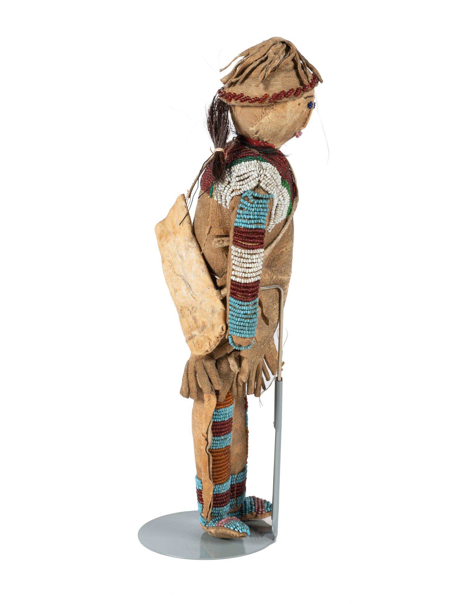Northern Plains Beaded Hide Doll