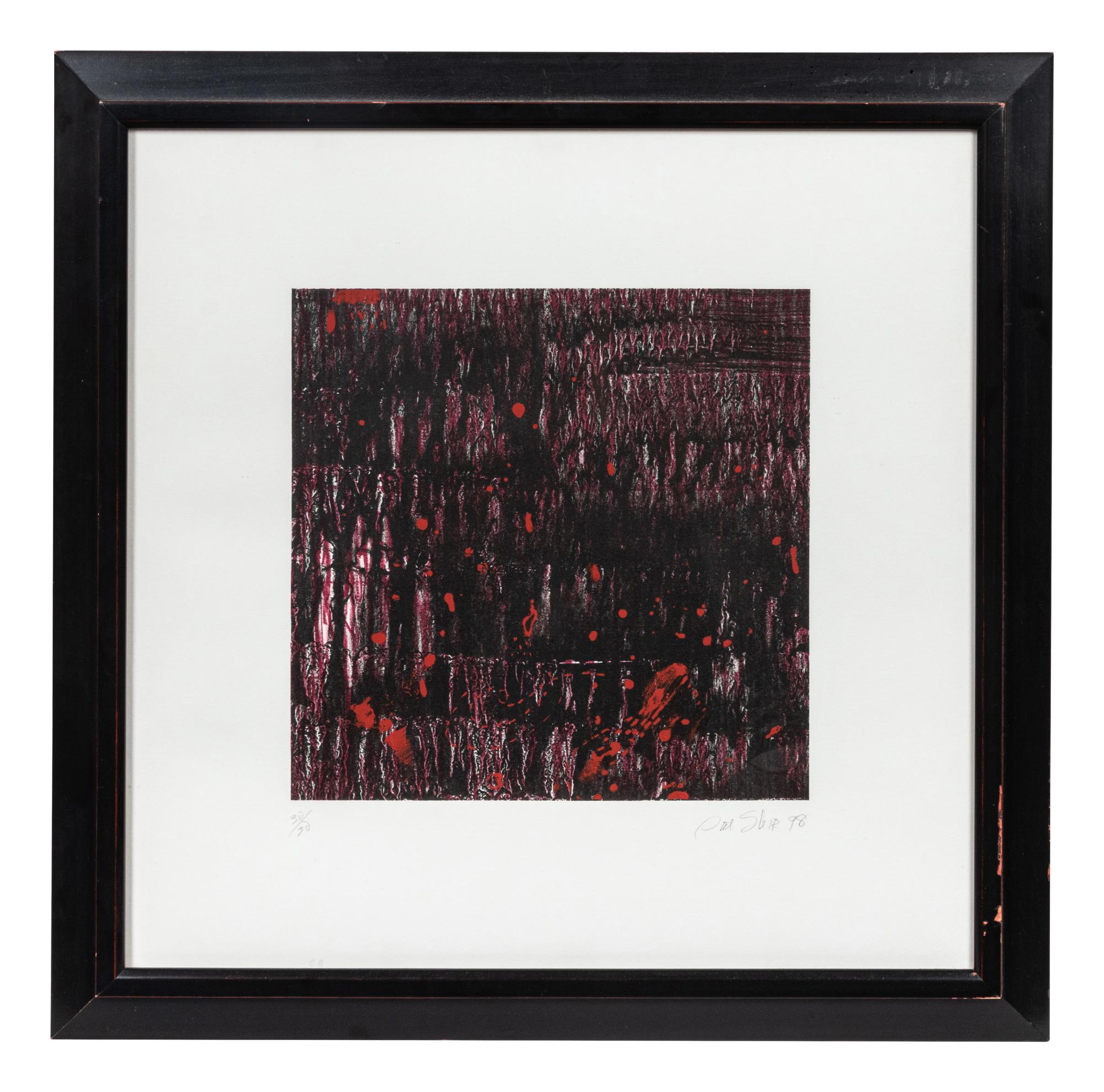 Untitled (Composition in Red and Black)