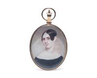Circle of Thomas Sully (1783-1872), A Portrait Miniature of Miss Alice Meriwether