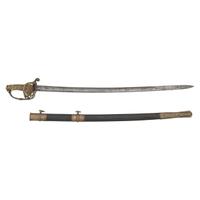 Klingenthal Non-Regulation Combination Hilt French 1838/1853 Sword Presented to Lt. Thomas Hickey - 164th New York Infantry - WIA at Cold Harbor and Died of Wounds