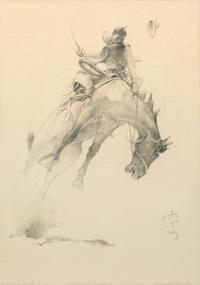 The Bronco Buster No. 26 , from the "Cattle Land" Series