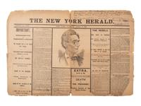[LINCOLN, Abraham (1809-1865)] -- [AFRICAN AMERICANA]. General Orders No. 139, Lincoln's preliminary emancipation proclamation, with Lincoln signature, a Field and Sickles forgery.