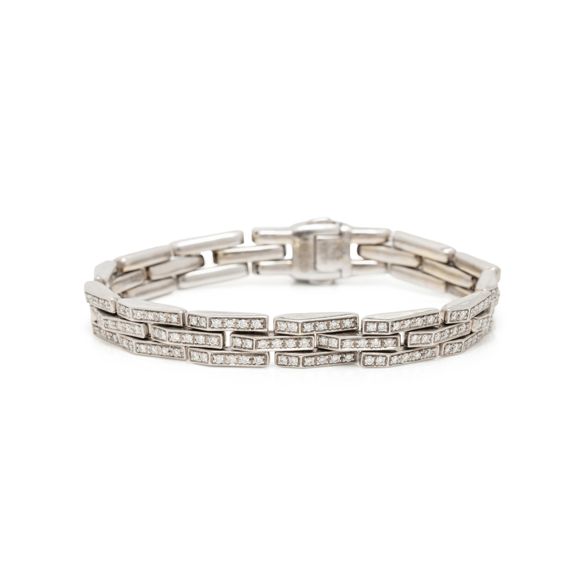 CHIMENTO, WHITE GOLD AND DIAMOND BRACELET