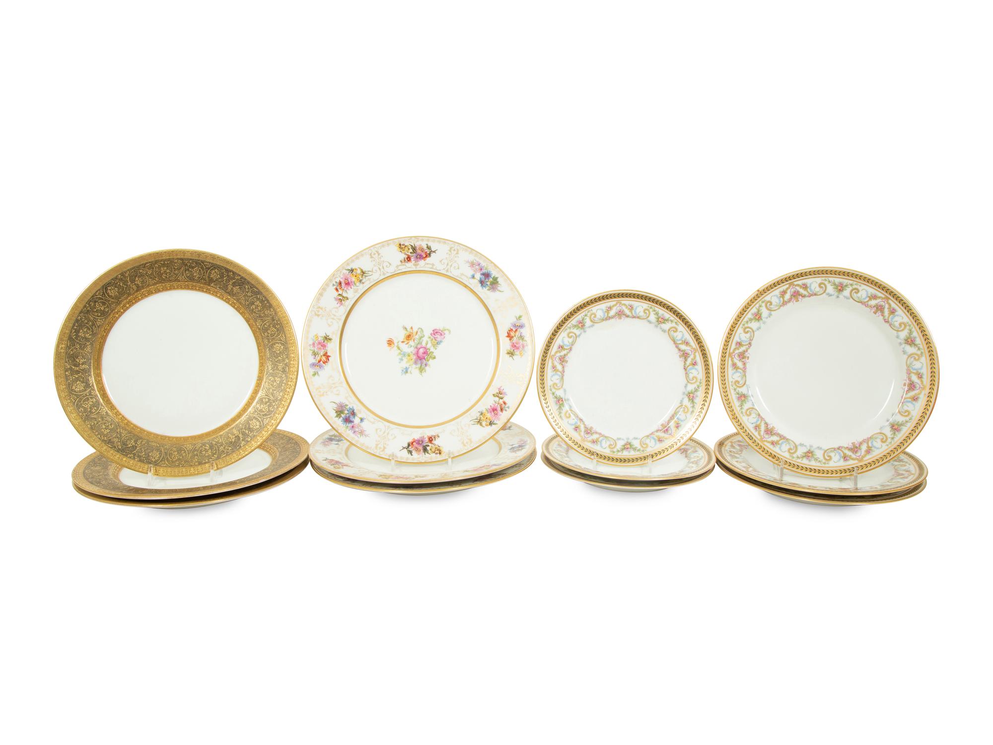 A Group of Limoges Porcelain Dinnerware
