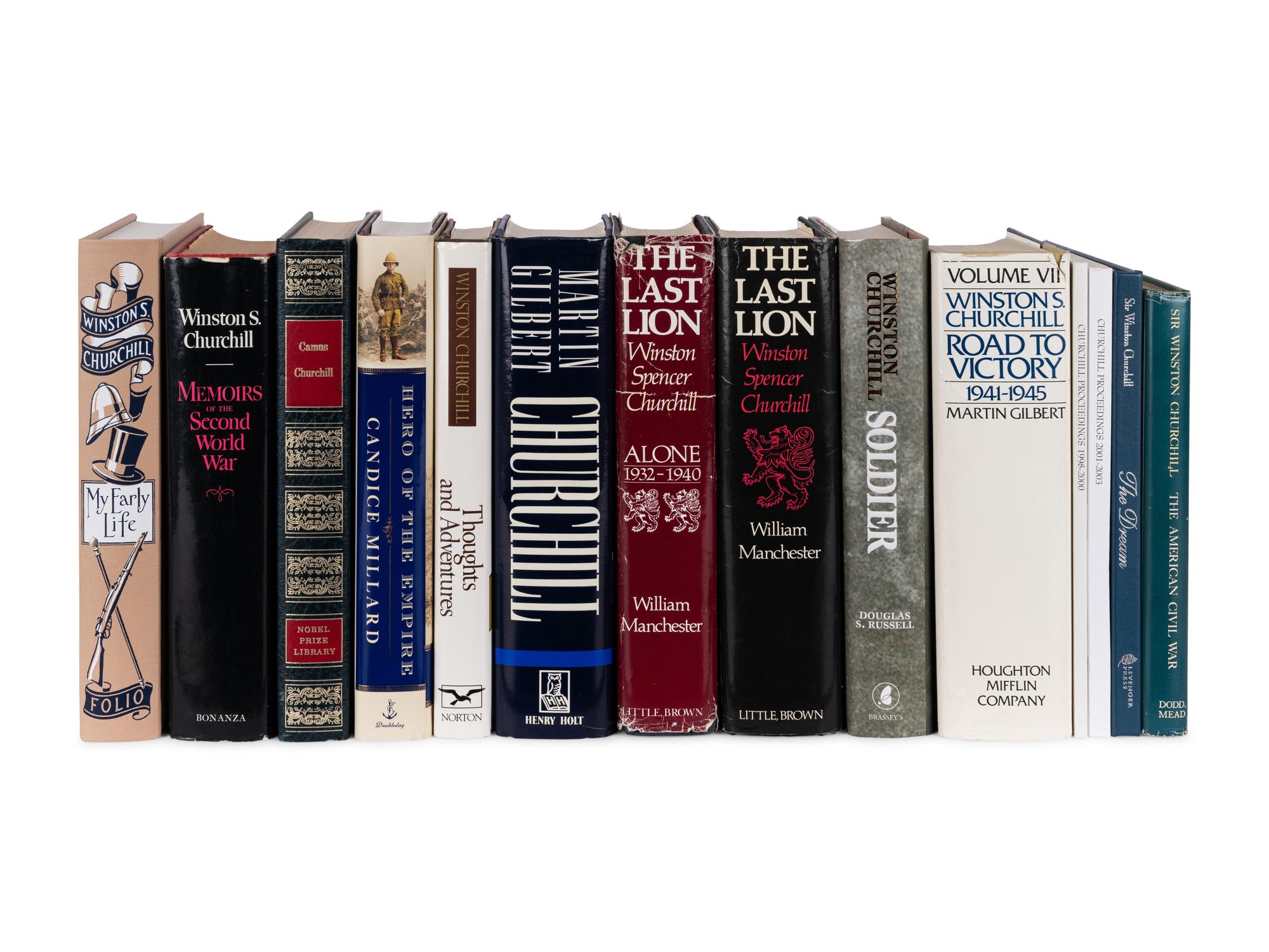 [CHURCHILL, Winston L. S., Sir (1874-1965)]. A group of 14 works by or about Churchill, including: