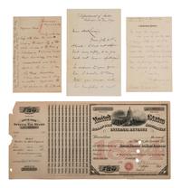 [AUTOGRAPHS]. Signatures of 19th-century American military and political figures.