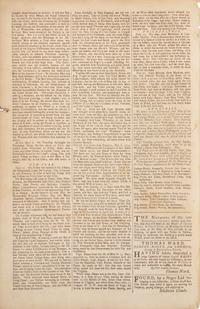 [Washington, George] Early report of a 22-year-old George Washington, printed following the skirmish at Jumonville Glen, Pennsylvania, that Ignited the French and Indian War