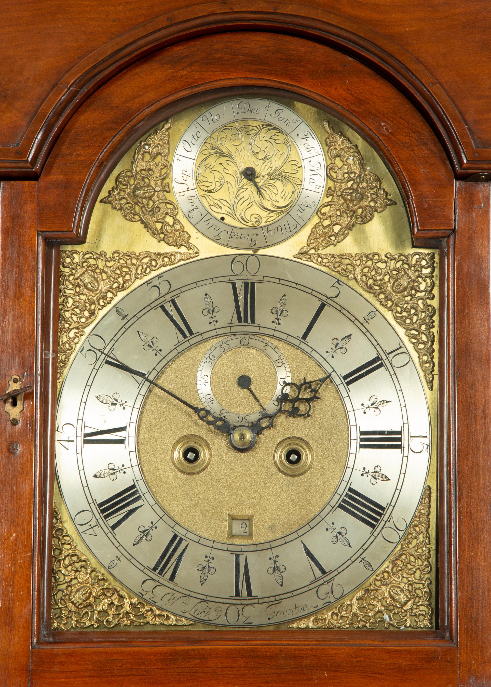 An American Cherry Tall Case Clock