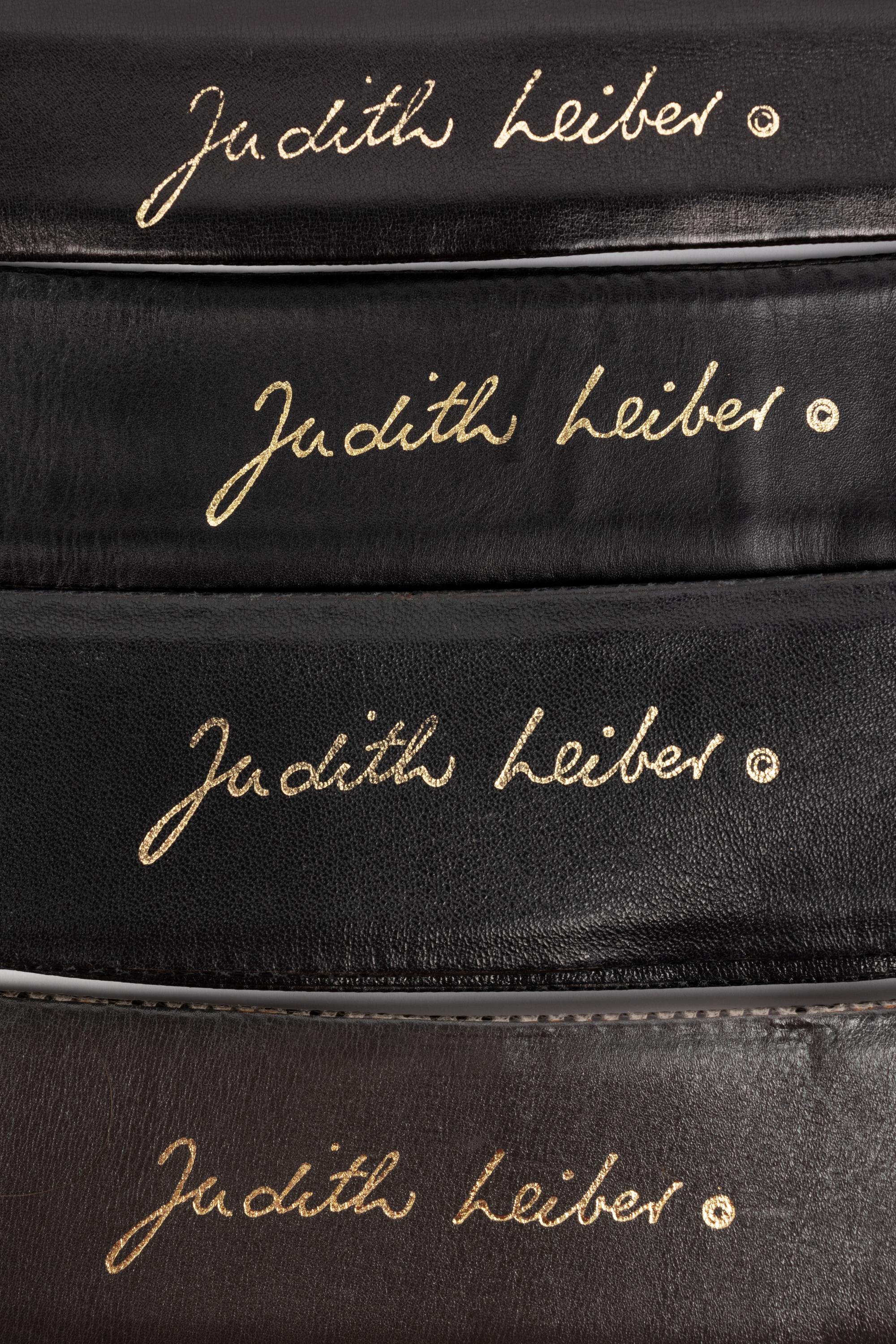 Judith Leiber Snakeskin Clutch and Four Snakeskin Belts, 1980-90s